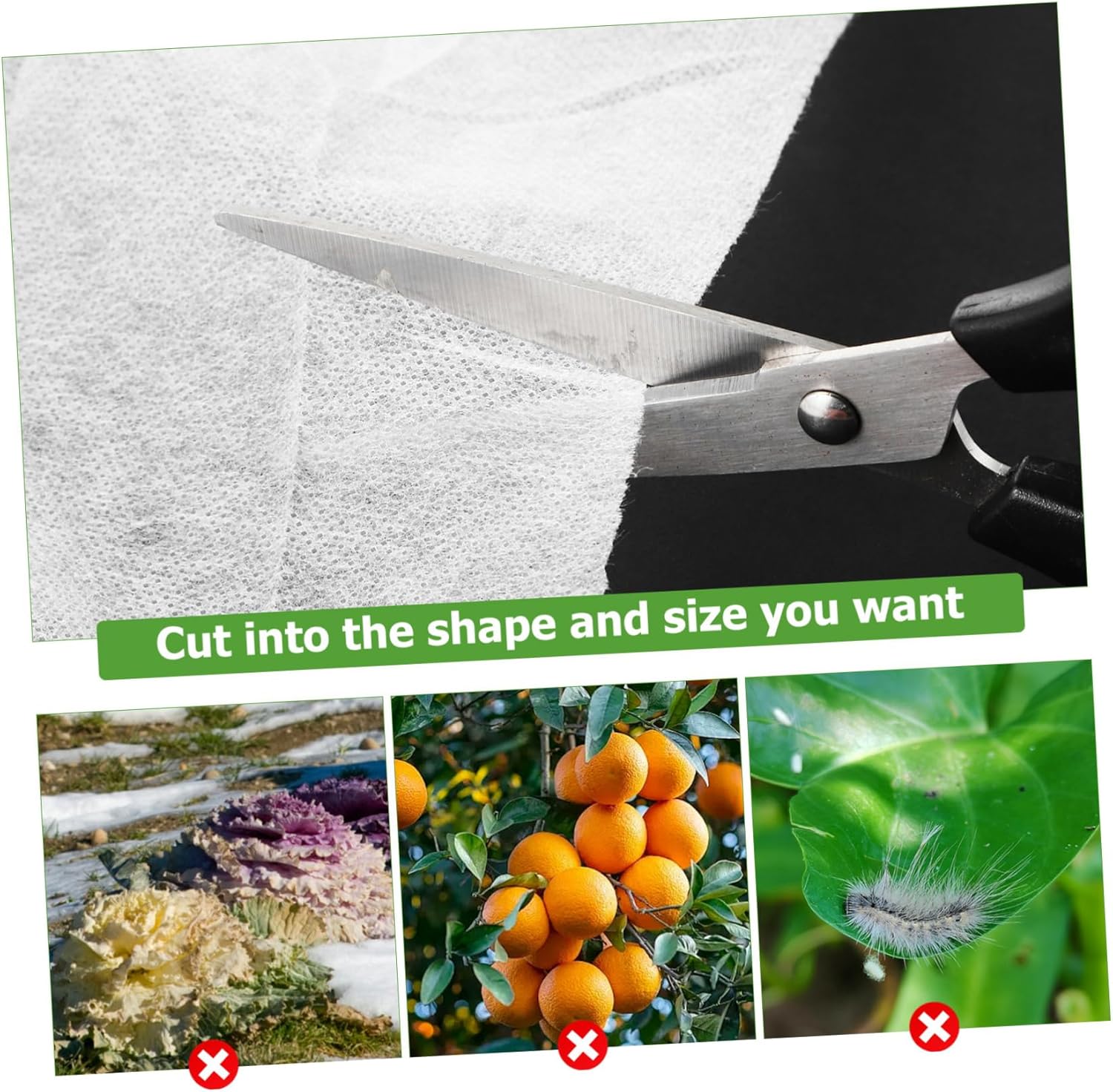 VICASKY 2 Pcs Non-Woven Plant Cover Plant Covers Garden Fleece Plant Frost Covers Gardening Cold Protection Plant Protector Cover Plant Frost Protection Covers Blanket Non-Woven Fabric