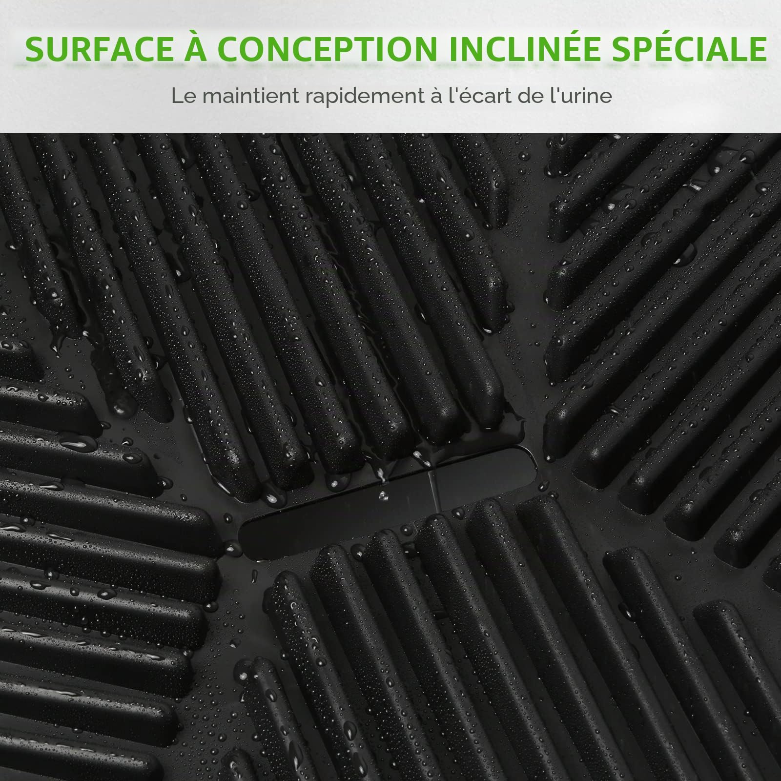Hompet Tapis d'herbe pour chien avec plateau grand, tapis d'apprentissage de la propreté avec cloison d'urine, patch de gazon artificiel pour une utilisation en intérieur et en extérieur