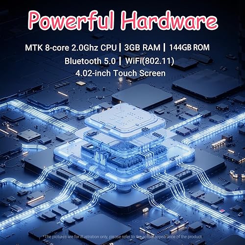 Miniatura 4 de Reproductor de MP3 con Bluetooth y WiFi, almacenamiento de 144 GB y sistema operativo Android, pantalla táctil de 4 pulgadas, radio FM, reproductor