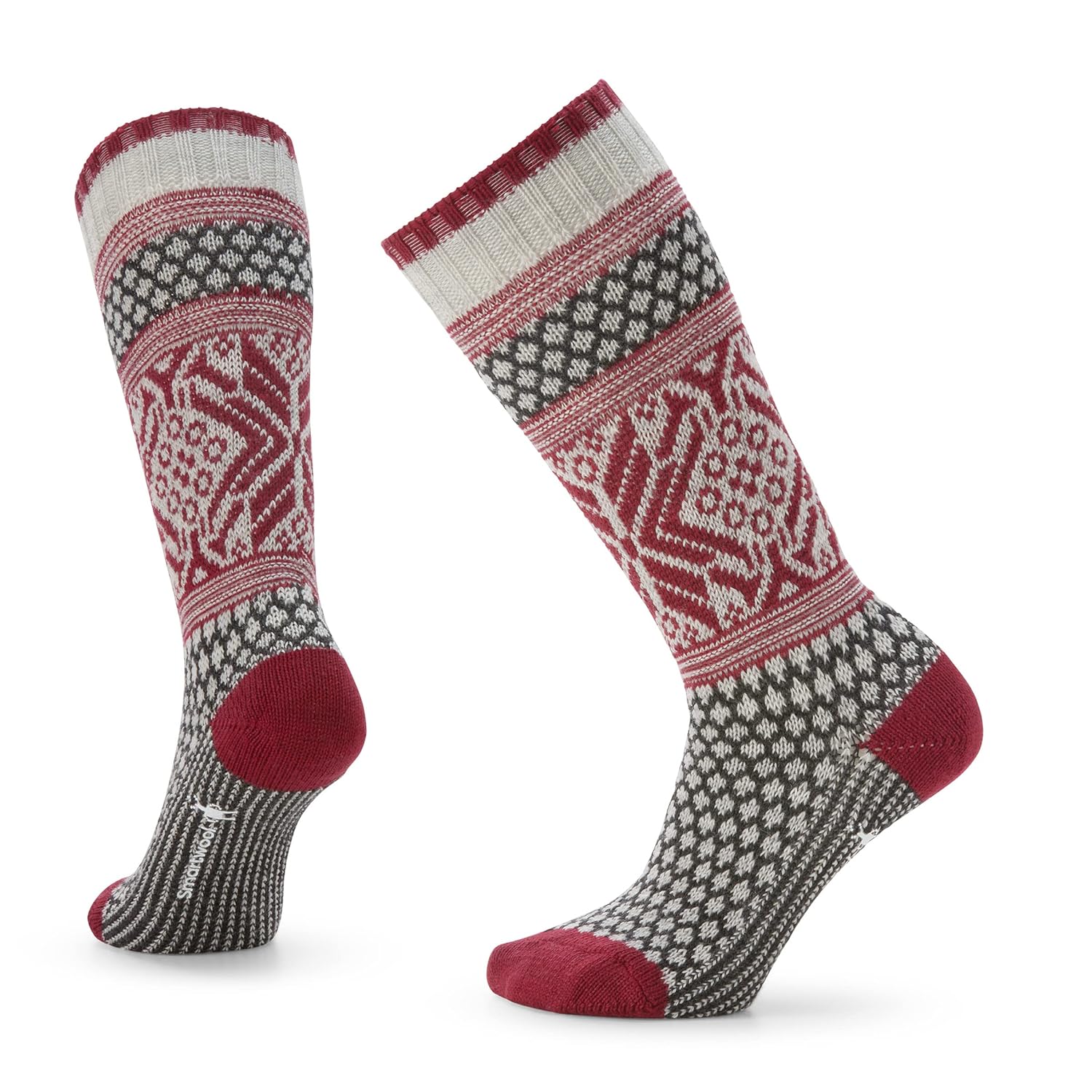 Smartwool Womens Everyday Cozy Popcorn Snowflake Crew Socks