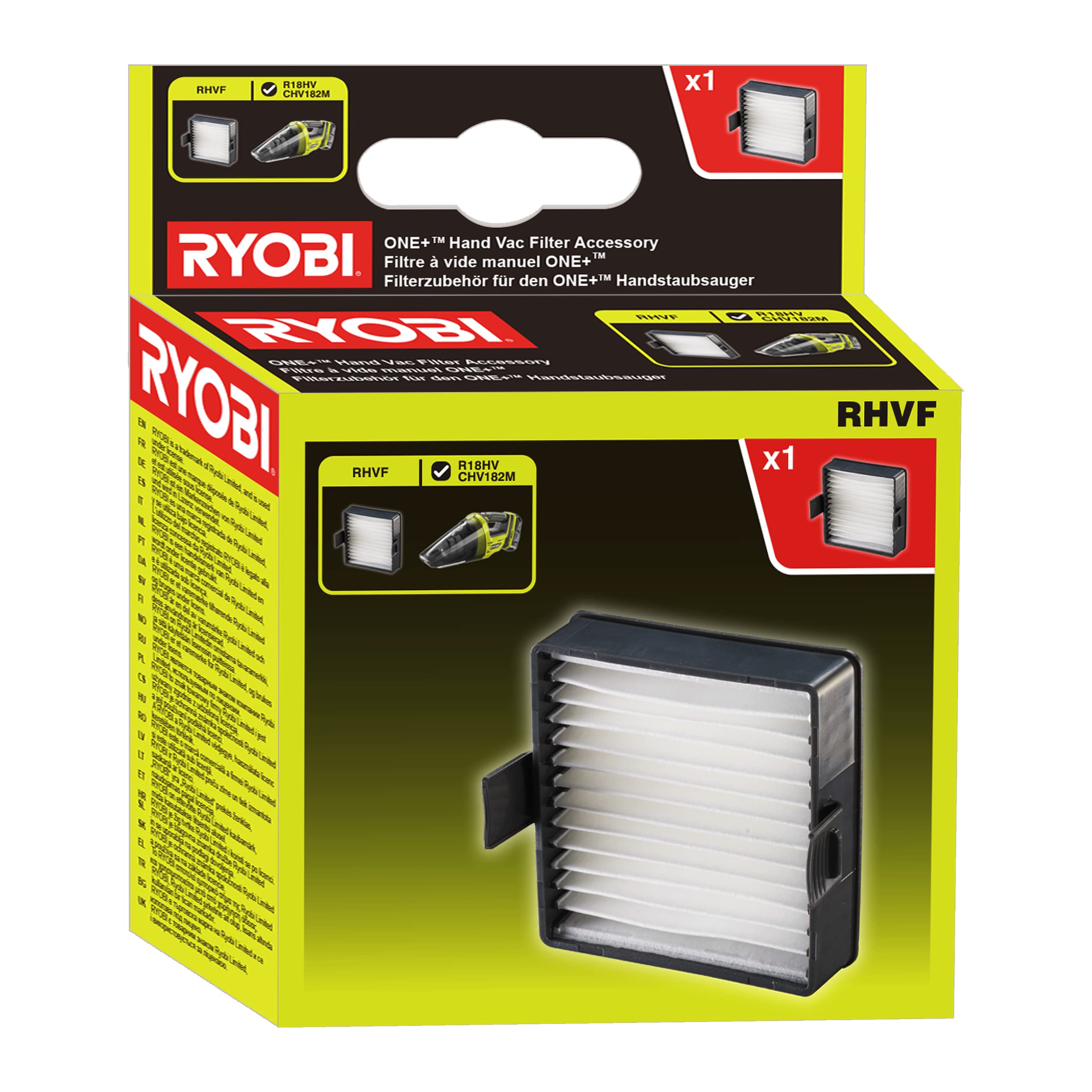 Ryobi Filtr do Odkurzacza Ręcznego, RHVF, Pasuje do R18HV