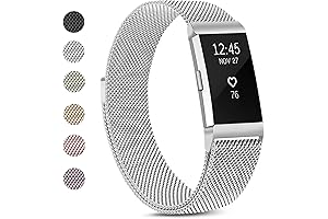 Vancle Metal Band for Fitbit Charge 2 - Durable Stainless Steel Mesh...