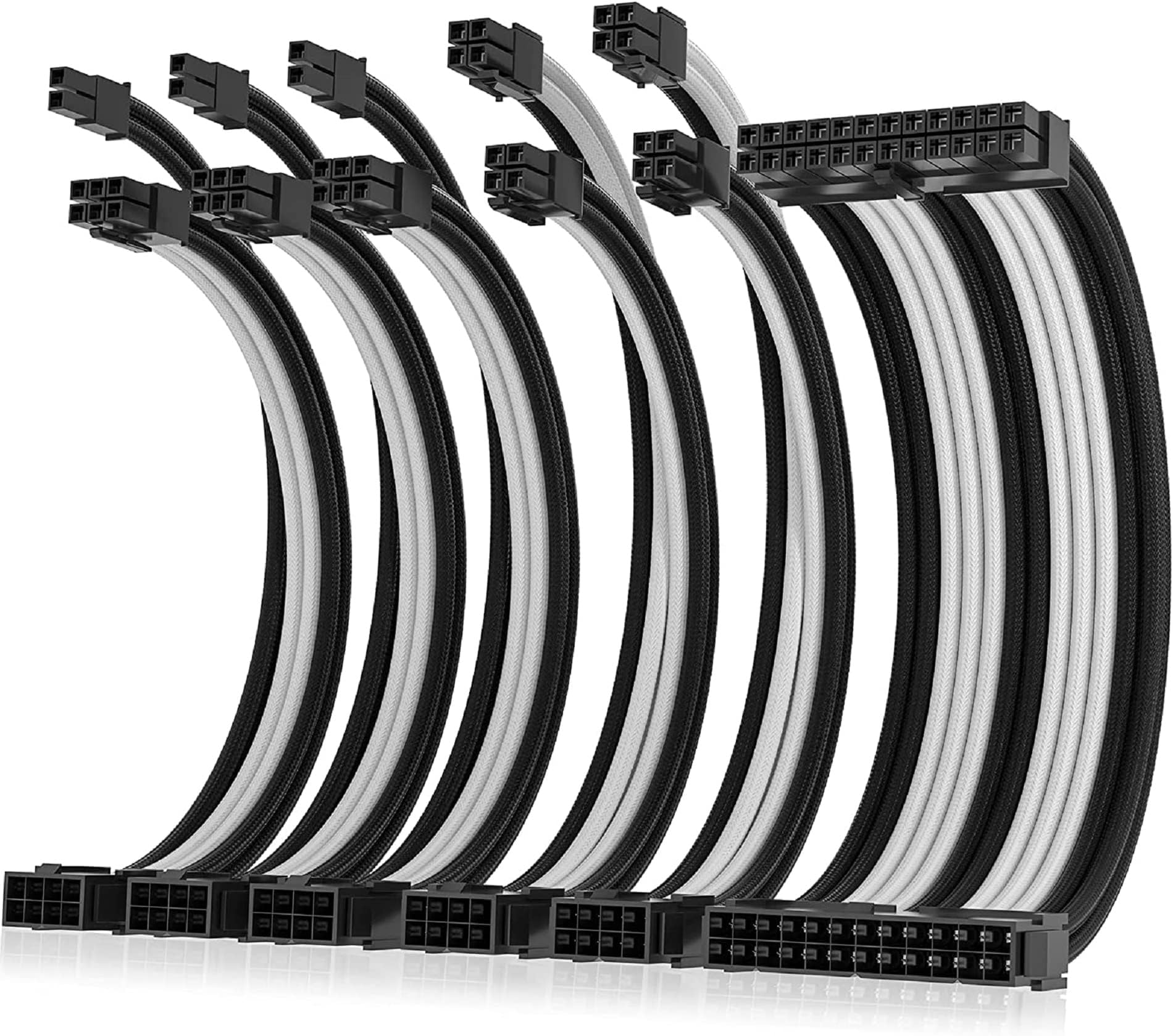 AsiaHorse Aktualisierung 16AWG Sleeved Cable Kit für PC/GPU/CPU, PSU