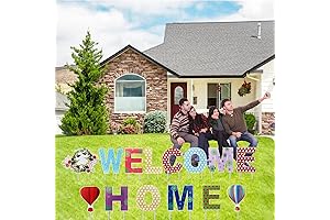 Welcome Home Yard Signs with Stakes Patriotic Home Lawn Decorations