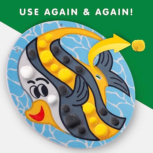 Miniatura 4 de National Geographic - Kit de manualidades con pompones para niños, kit de manualidades para niños pequeños, arte preescolar, manualidades para niños