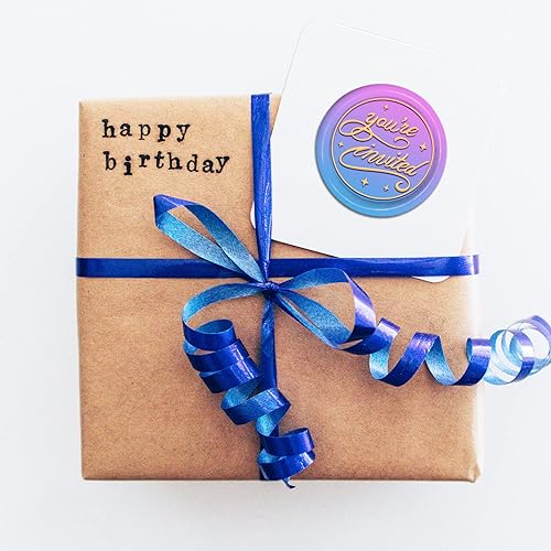 Miniatura 3 de CRASPIRE You're Invited - Sello de cera de sellado vintage, 1.181 in, cabeza de sello de latón extraíble retro con mango de madera para invitaciones