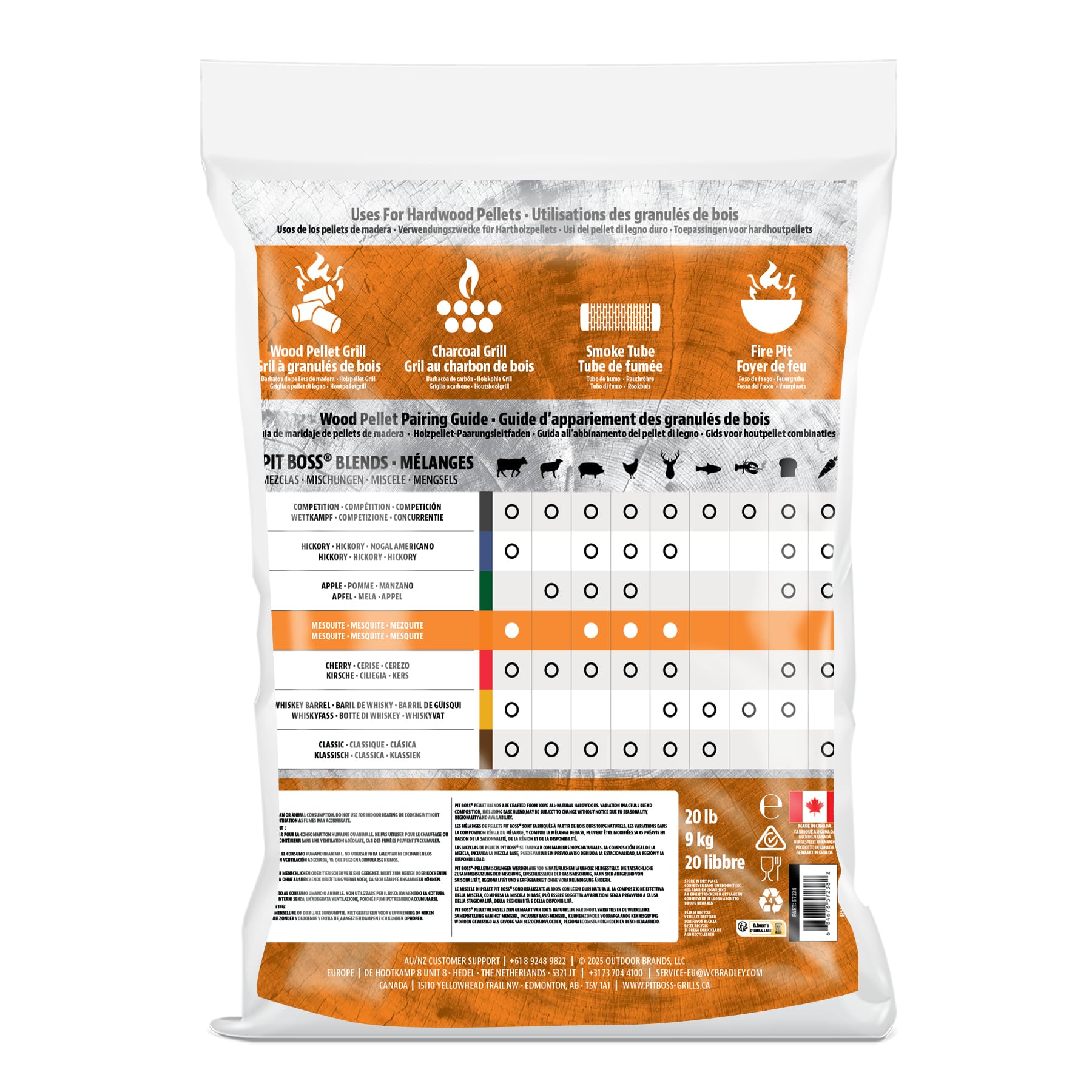 Visiter la boutique PIT BOSS Pit Boss 100% All-Natural Hardwood Mesquite Blend BBQ Grilling Pellets, 20 Pound Bag, Brown, Bois in use