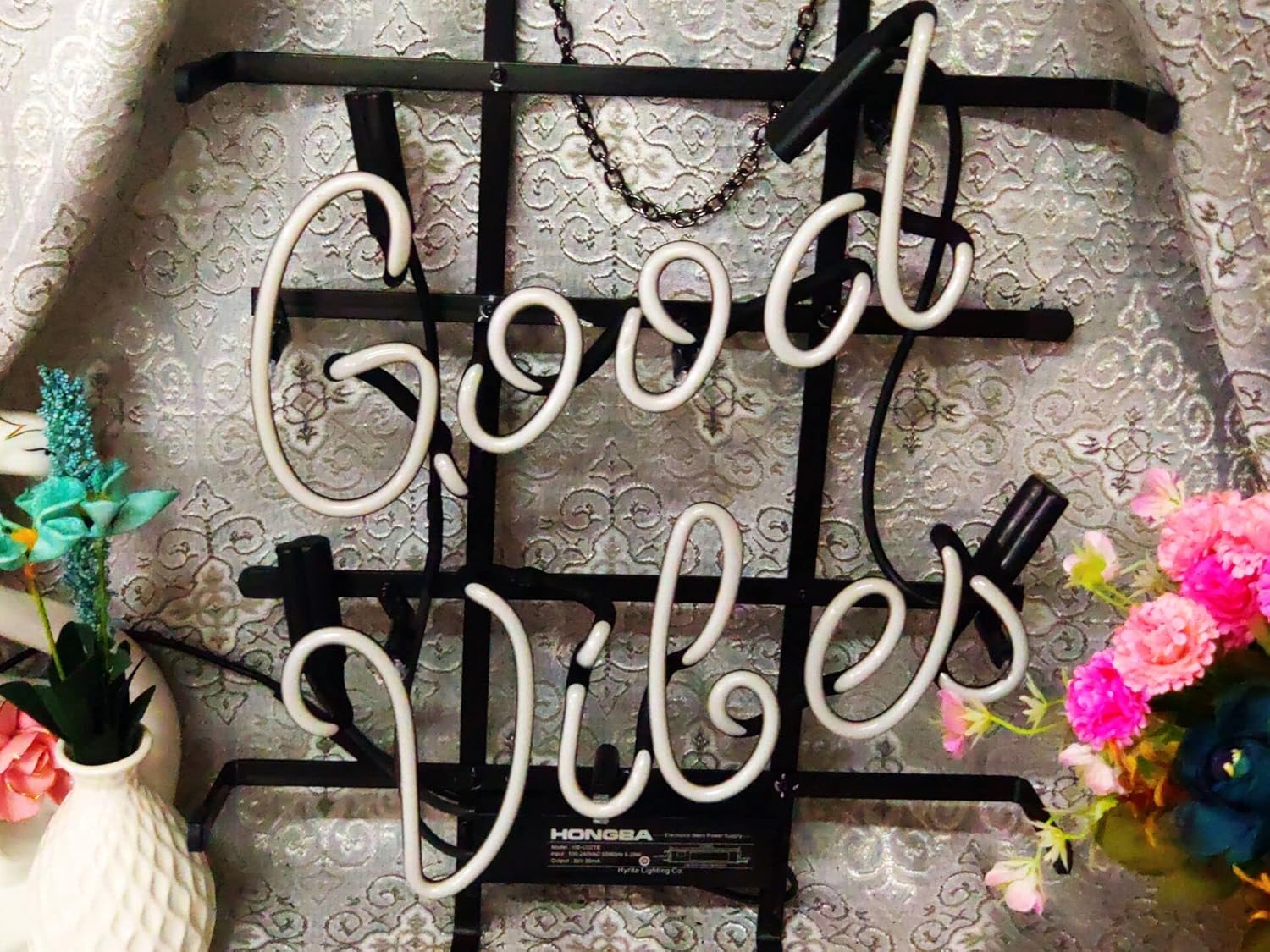 Exсluѕіvе Dіѕсоunt 80% оƒƒеr XPGOODUSA Blue Good Vibes neon light sign- 17”×13” bar signs for Home Bedroom Garage Neon Decor Wall Window Neon lights, Striking Neon Lights for Bar Pub Game Room