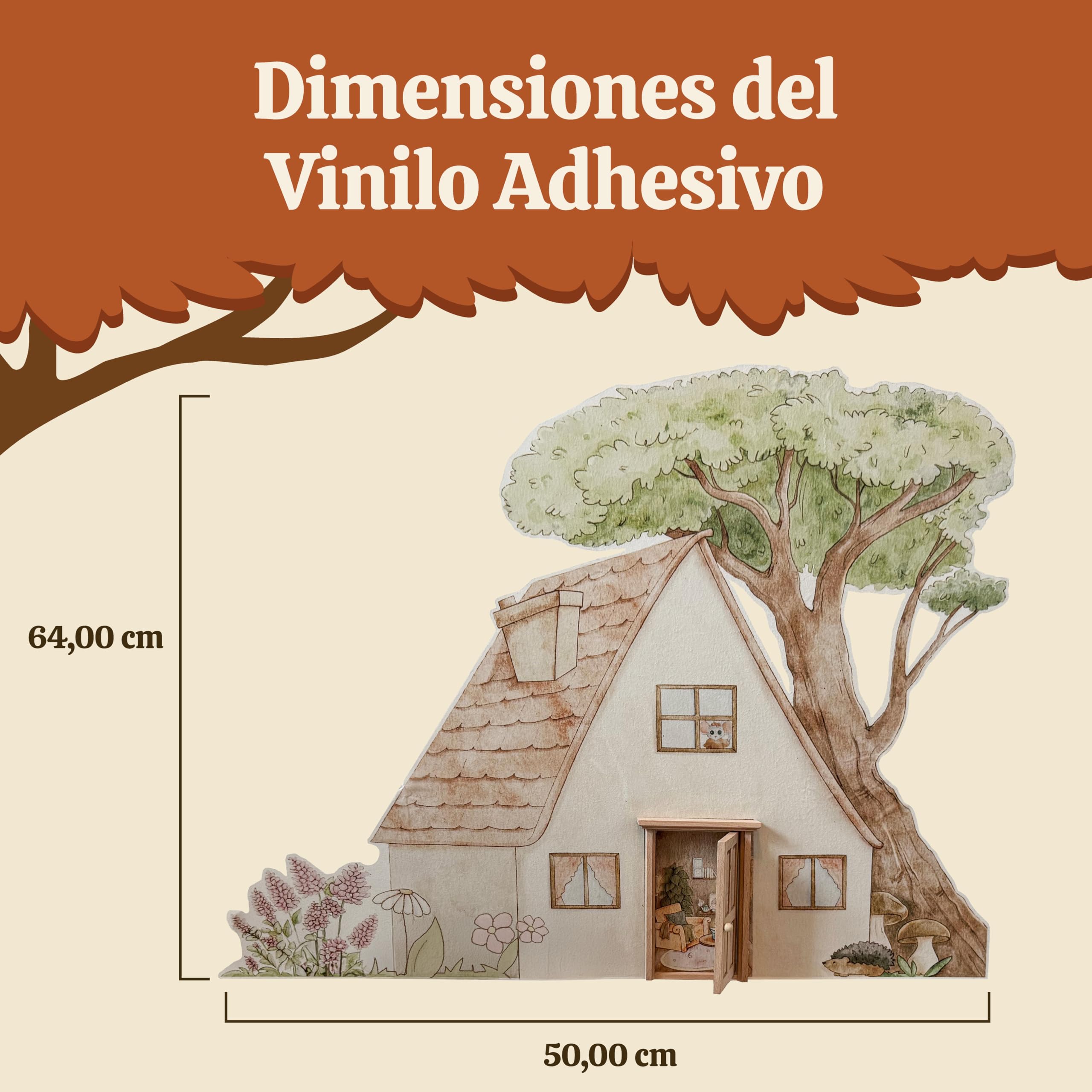 Perez&Fairy Puerta Ratoncito Perez que se Abre | Con Vinilo de Pared, Escalera de Madera y Peluche Raton Pequeño | Kit Casita Ratoncito Perez con Libro de Cuentos y Certificado | Regalo Niño y Niña