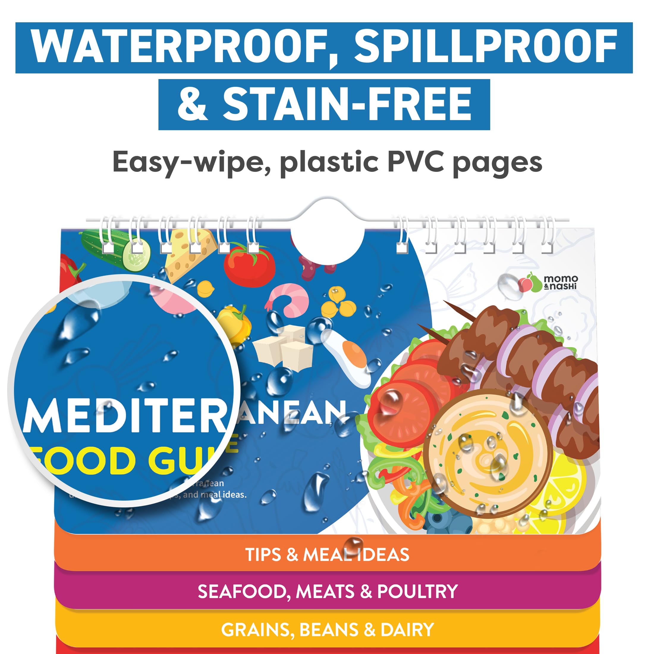 Mediterranean Diet Cookbook, Food List Book - Mediterranean Diet for Beginners & Seniors - 185 Food Items with Calories, Carbs, Protein, Fat - Healthy Eating Cookbook Essentials Meal Planner Guide view 7