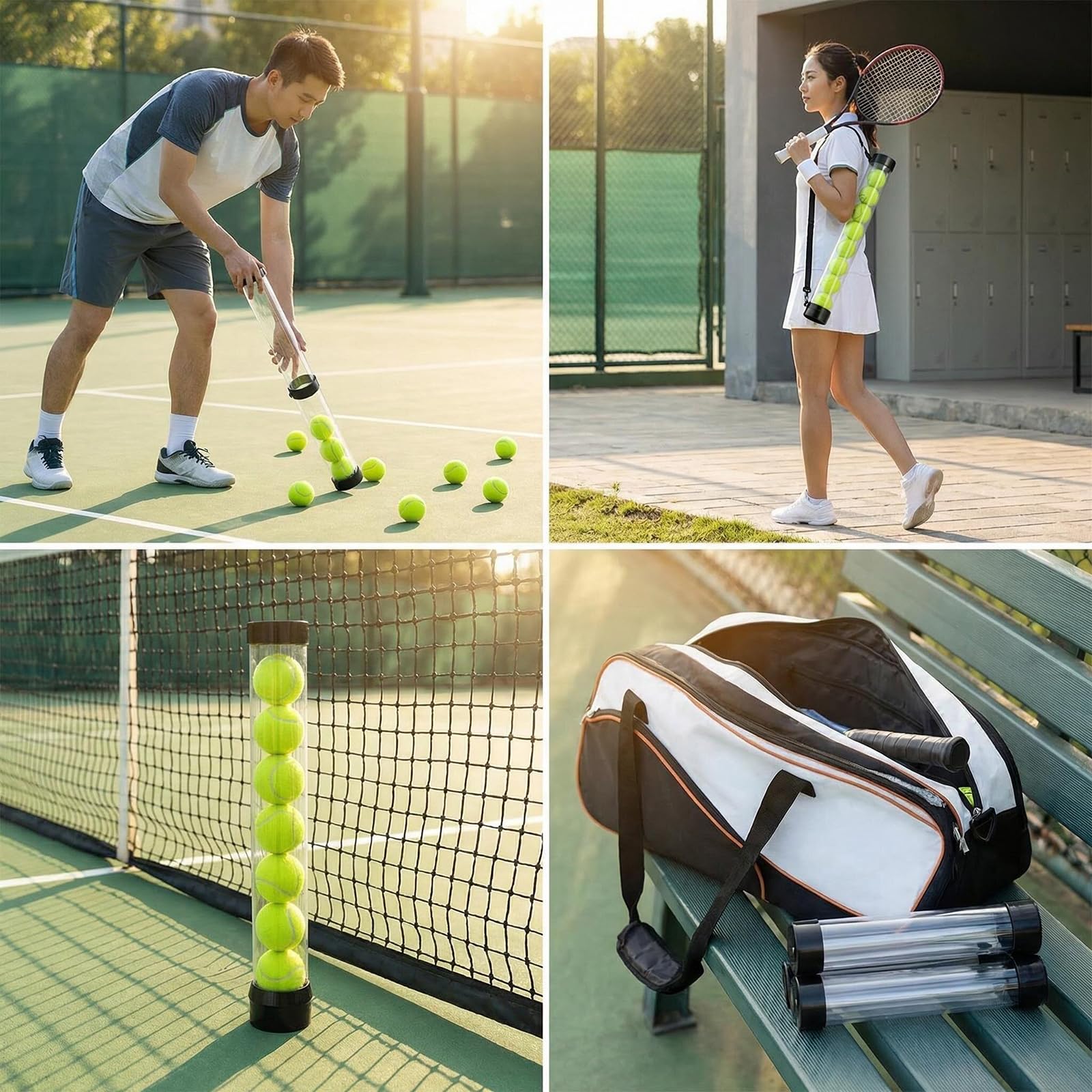 Máquina Lanzapelotas De Tenis Plegable, Portátil, con Capacidad para 18 Pelotas, Frecuencia Ajustable, Control Remoto, Carga USB-C, Ideal para Práctica Y Entrenamiento