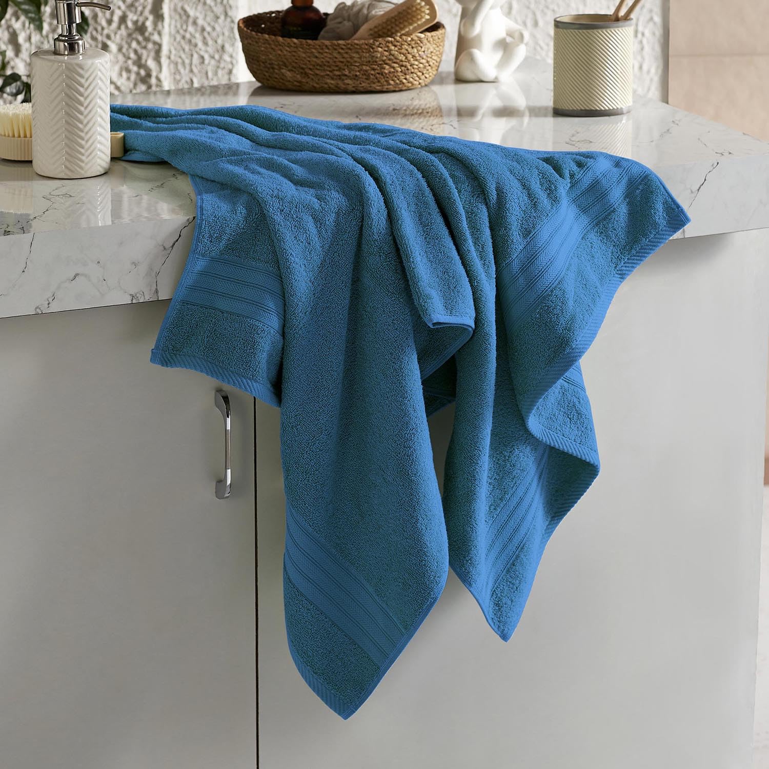 Layers 100% Cotton Bath Towels - Soft & Absorbent -9