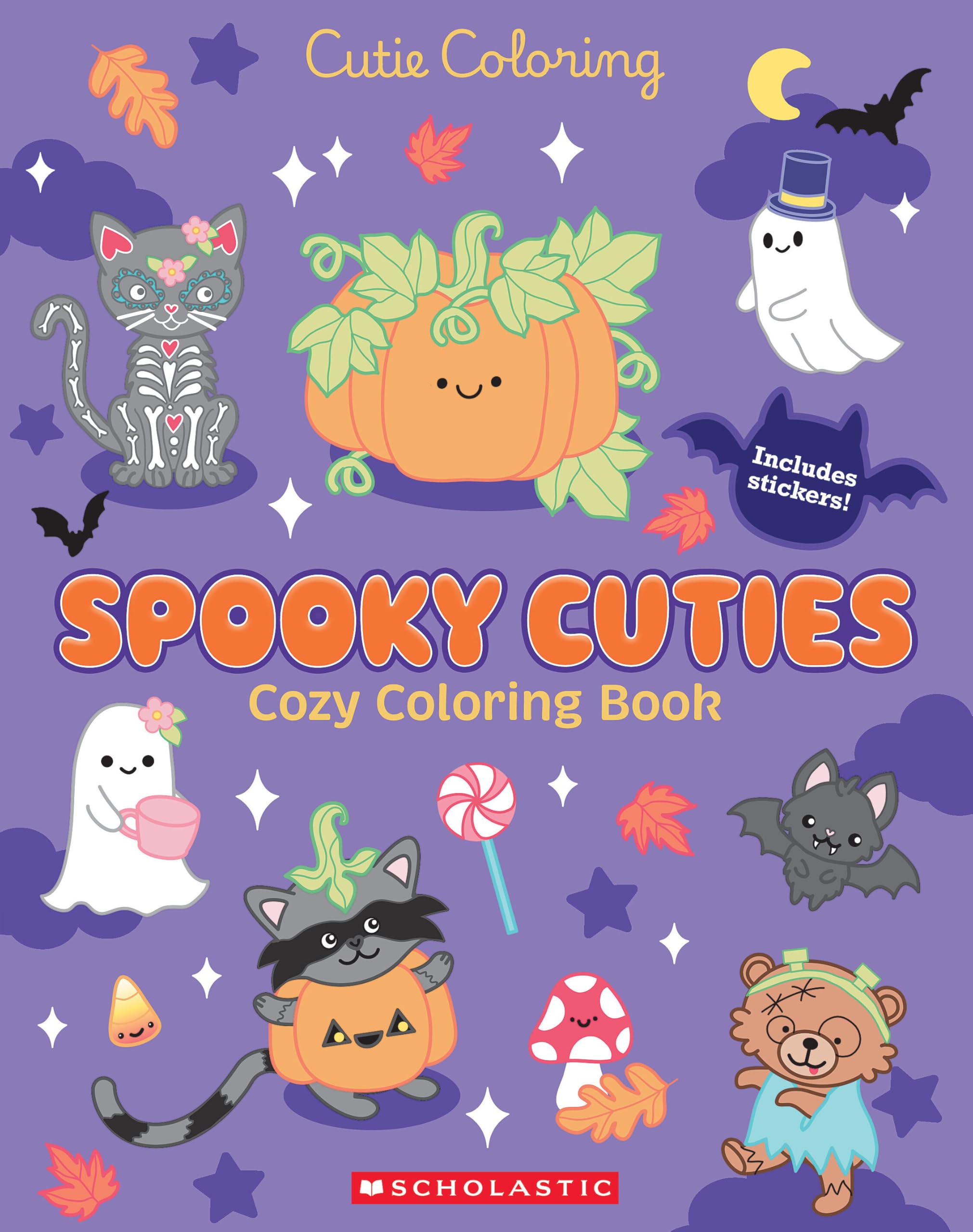 Spooky Cuties (Color & Chill): Cozy Coloring Book (Cutie Coloring)