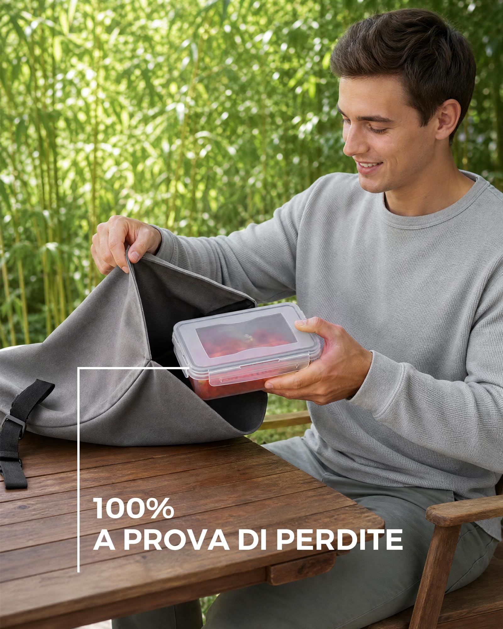 Contenitori Ermetici per Alimenti con Coperchio - Senza BPA, meal prep Contenitore per Microonde, Set Contenitori per Alimenti, Compatibile Congelatore e Lavastoviglie, 1L x 5 Pezzi + 0,52L x 5 Pezzi