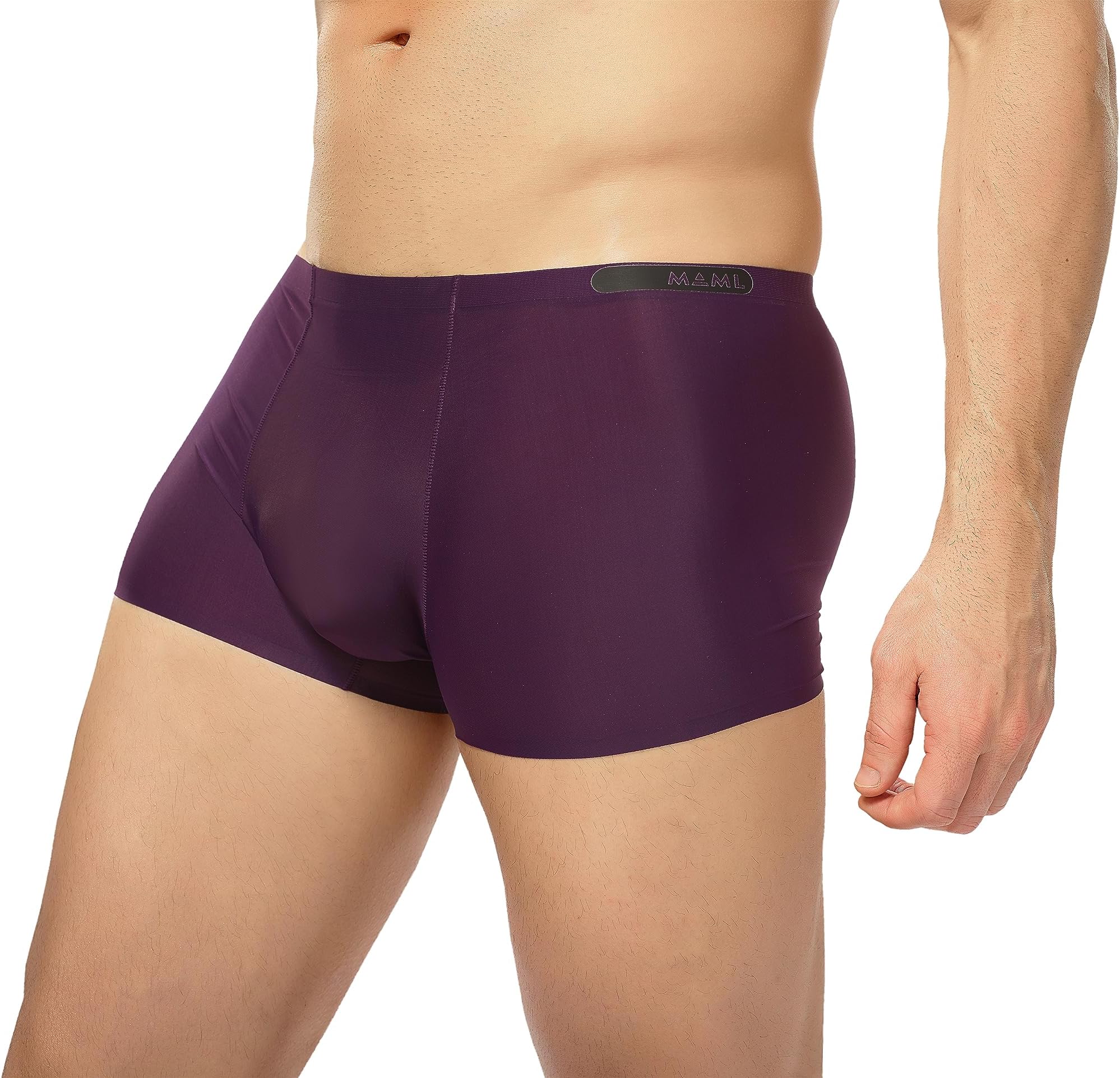 MAML Innerwear Presents Plain Seamless Stretchable Underwear, Ultra-Thin Silk Fabric, Quick-Dry Seamless Underwear for Men and Boys