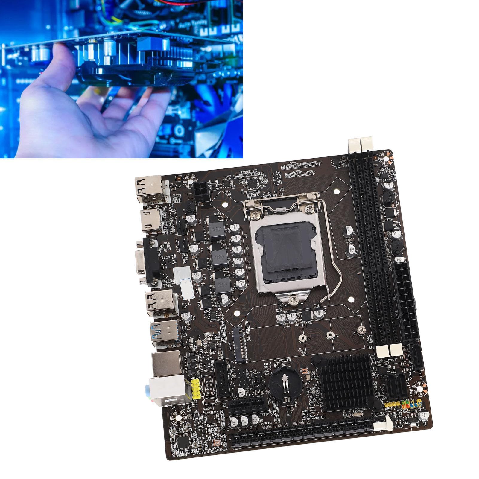 Placa-mãe DDR3 Placa-mãe B75M Desktop PC Suporta 1155 Pinos I3 I5