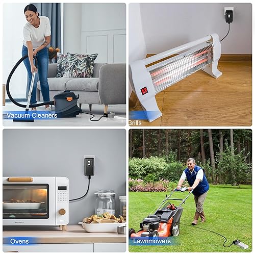 Miniatura 5 de Ensamblaje de enchufe de repuesto GFCI, reinicio automático de 15 amperios, 3 cables, 3 clavijas, impermeable, interruptor de circuito de falla a