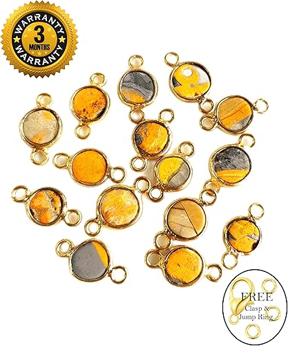 Miniatura 3 de Conectores de piedras preciosas naturales para la fabricación de joyas, encantos de piedras preciosas para collares de joyas de bricolaje, pulseras,