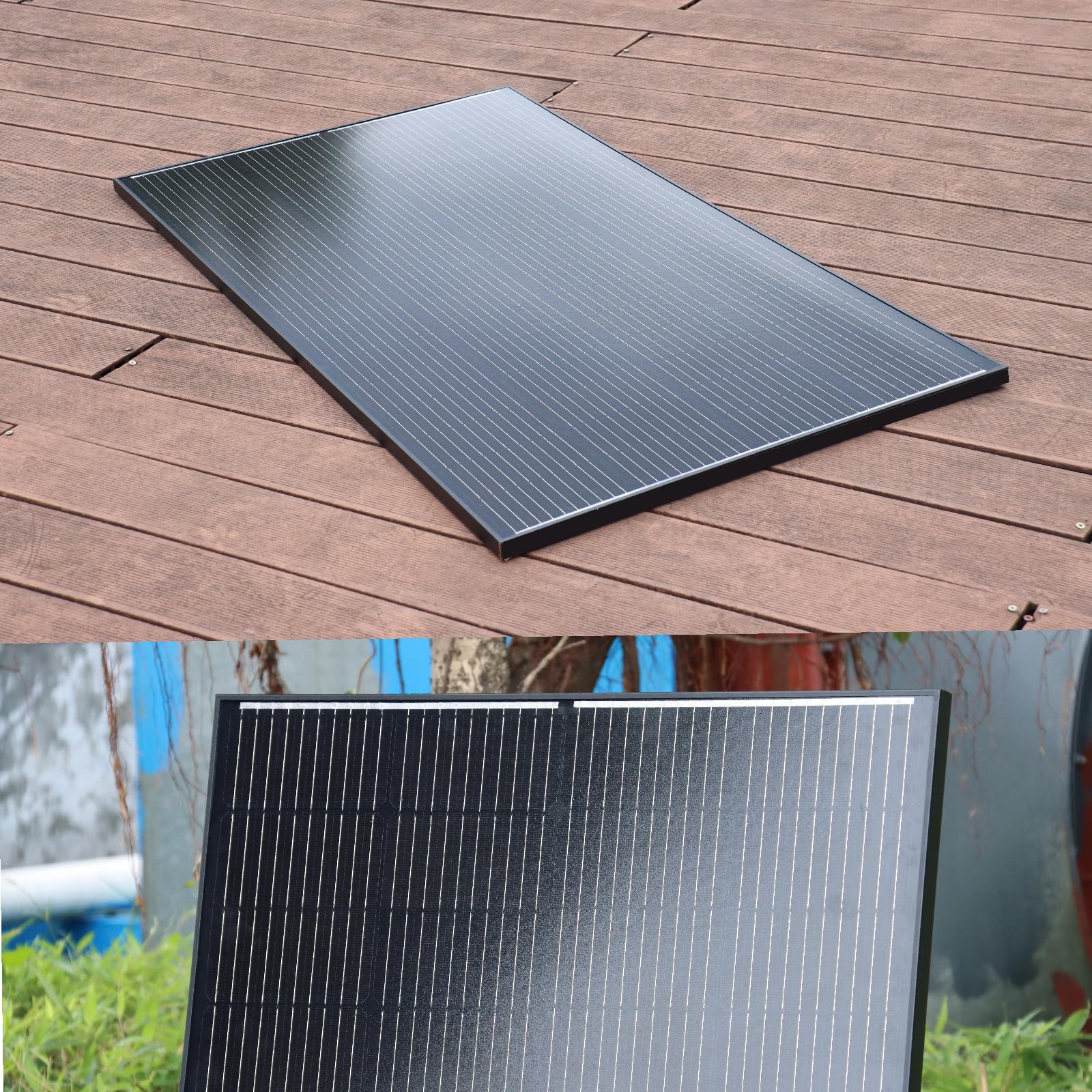 Solarpanel 400W Set Kit 12V, 2 x 200 Watt Solarmodul mit 60A Laderegler, Solaranlage Wohnmobil Komplettset Wohnwagen 12v für Batterien Häuser Balkon Flachdach Camping Camper