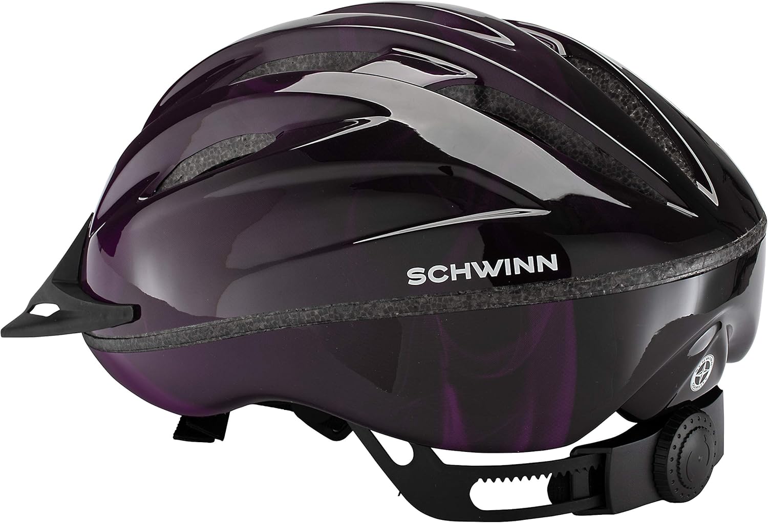 Schwinn Intercept Bike Helmet, Easy Adjustable Dial For Custom Fit, Adult, Purple : Sports & Outdoors