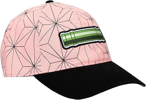 Miniatura 3 de Gorra de béisbol ajustable negra con logotipo bordado de Demon Slayer