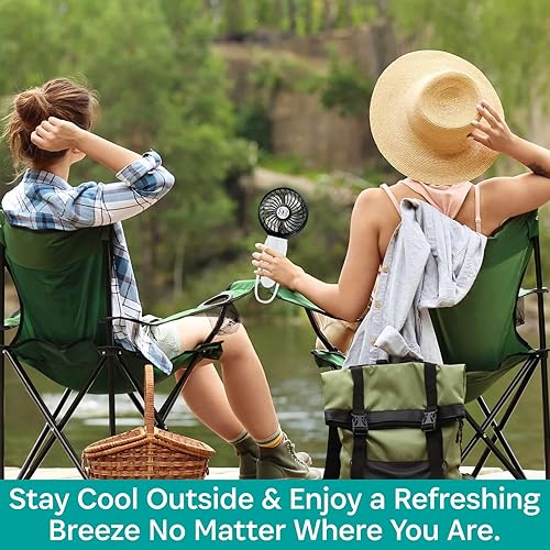 Miniatura 3 de KidCo Buggygear - Ventilador turbo recargable USB de 3 velocidades color blanconegro