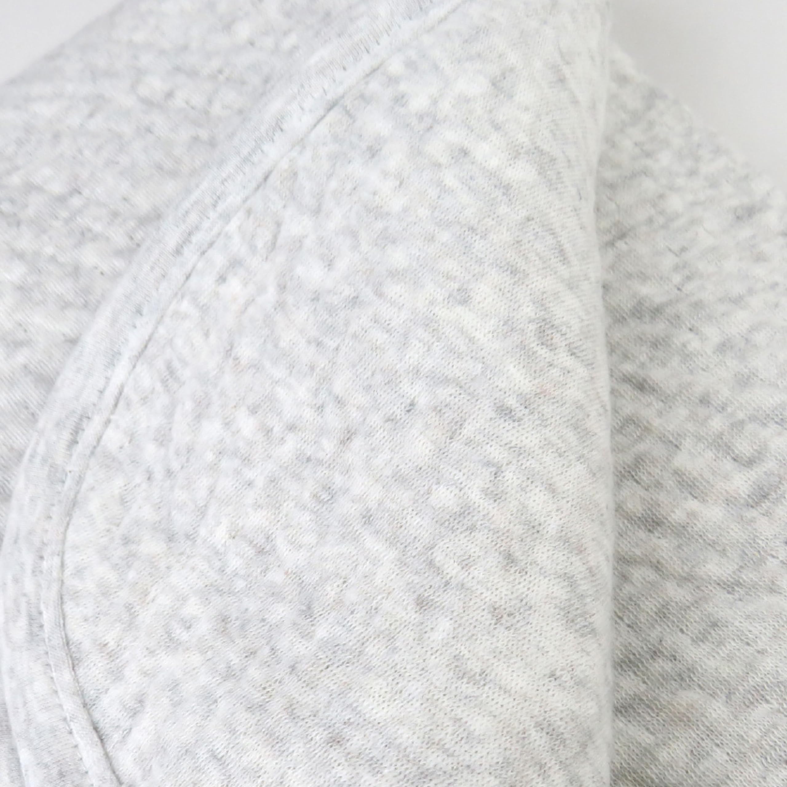 HonestBaby Manta de recepción reversible Matelasse de algodón orgánico, gris claro, talla única
