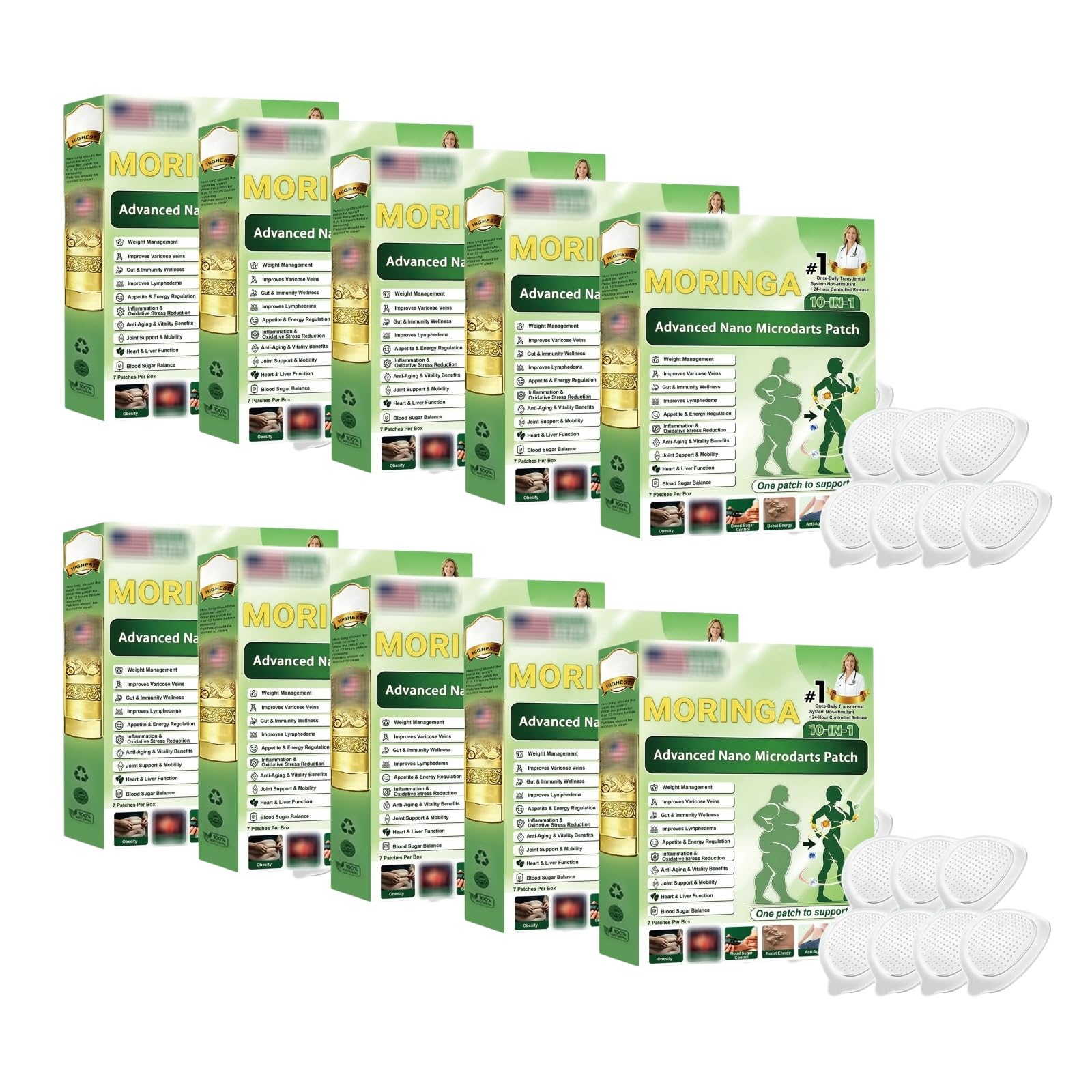 Plaster odchudzający Moringa i Berberyna, Oparzenie Tłuszczu Brzuchowego, Naturalny Odchudzający