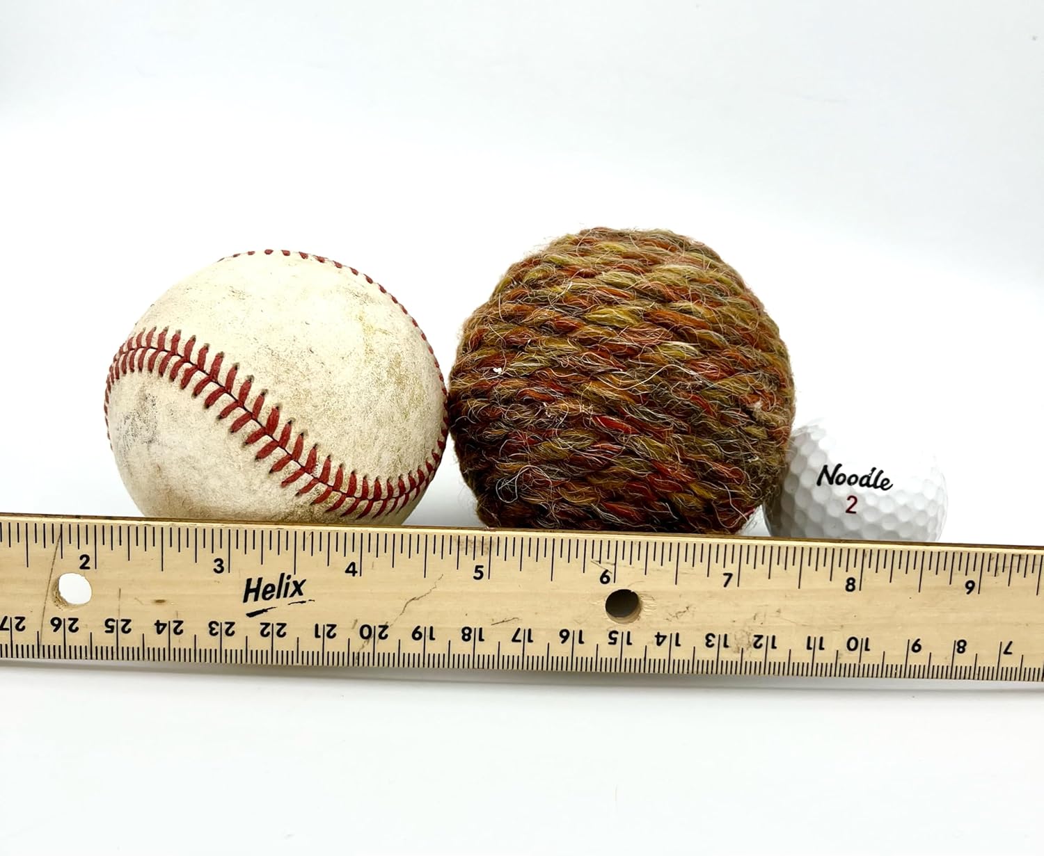 Set of 4 Earth Tone Yarn Wrapped Decorative Balls – 3" Styrofoam Balls in Brown, Rust & Natural Shades – Rustic Farmhouse Bowl Filler, Table Centerpiece, Home Decor