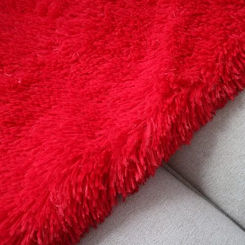 Miniatura 4 de DECOBIRD Funda de almohada de 12 x 20 pulgadas, extra suave, lumbar, peluda, de piel sintética, decoración del hogar, funda de cojín de doble cara,