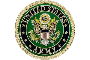 Memorial Day Special: US Army Auto Medallion – 2 Inches Army Metal...