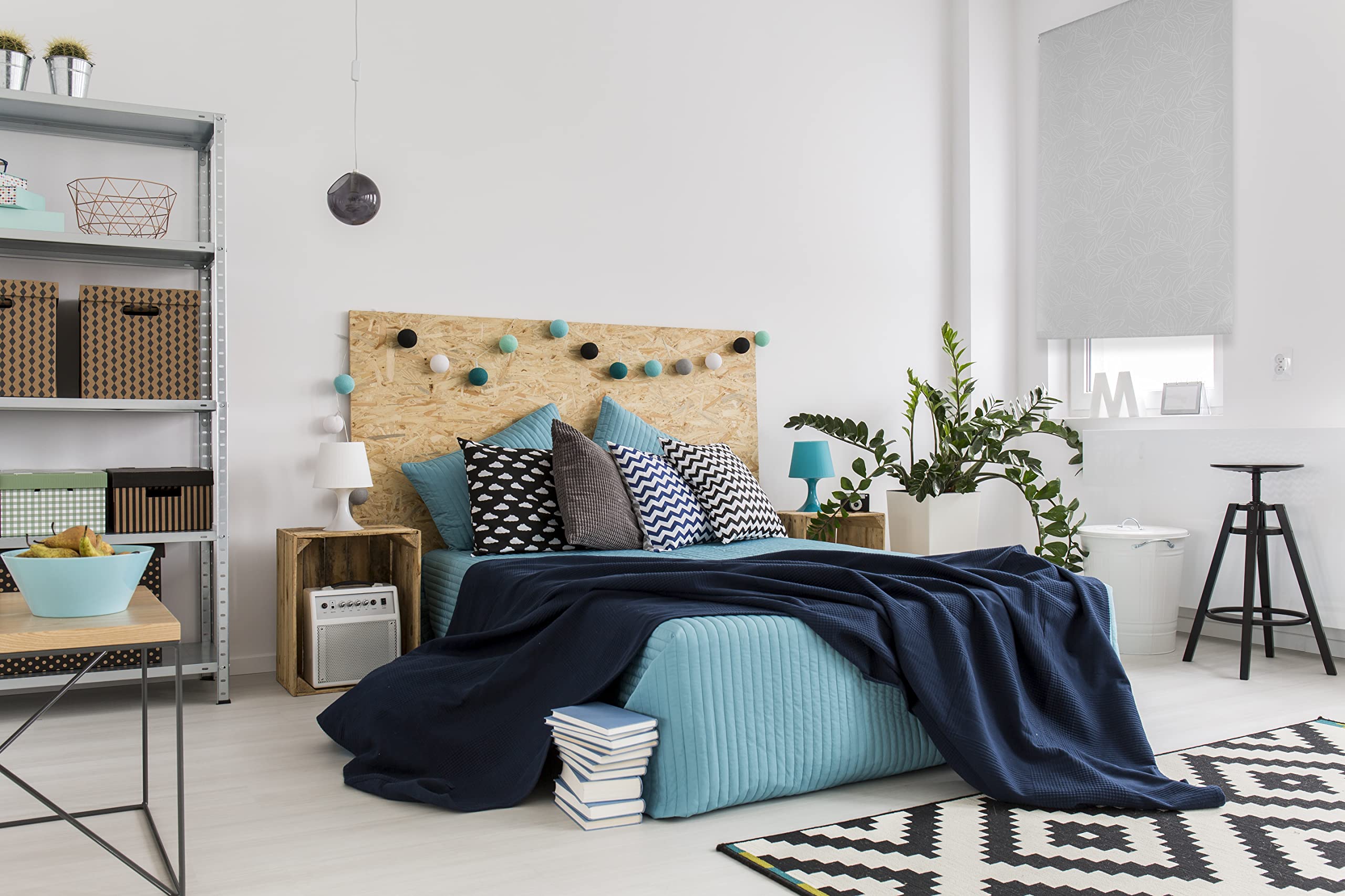Estoralis | SELENE | Tenda a rullo | Traslucida tinta unita | Gris | 110 x 255 cm (larghezza/altezza) dimensione del tessuto 107 x 250 cm. | Tende per finestre e porte