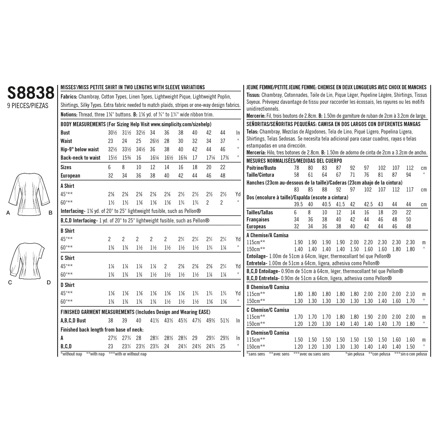 Simplicity Patterns Siplicity 7654.R5 - Patrones De Costura Para Disfraz De Ujer (Instrucciones Pueden No Estar En Simplicity Patrones Gratis