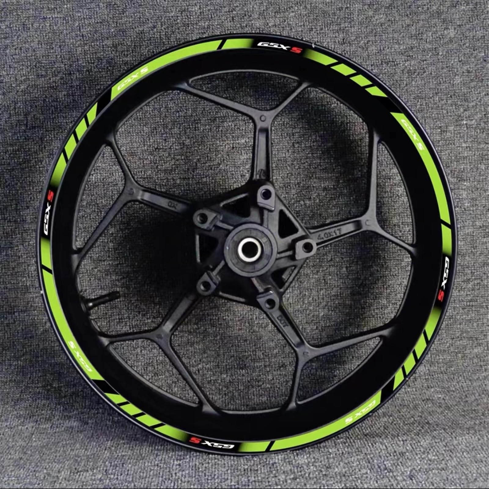 Motorcycle Wheel Hub Decal Set Rim Sticker for Suzuki GSX-S750 GSX750S GSXS750 Gsxs 750 S750 Motorbike(Color15)