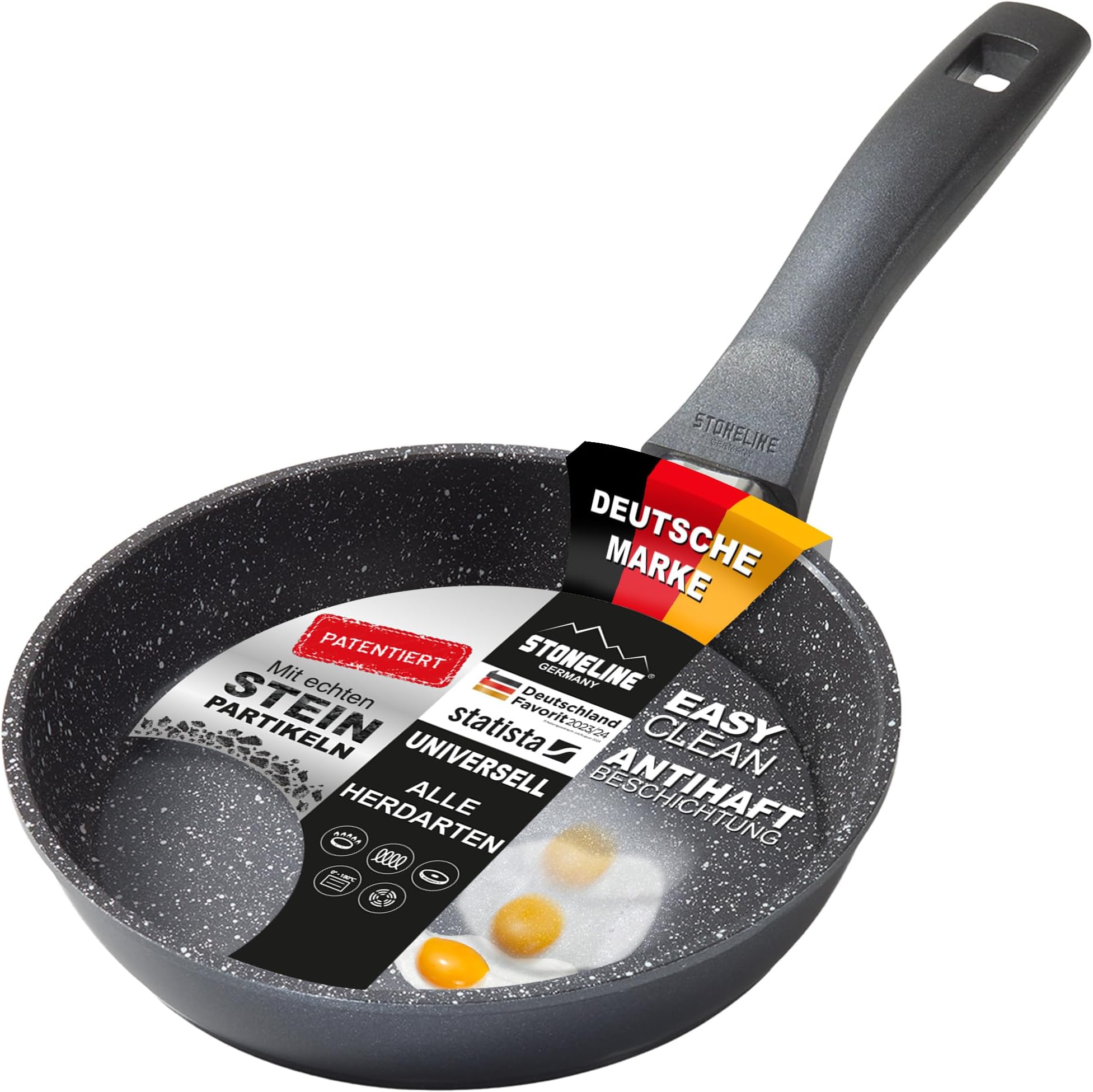 Stoneline Frying Pan Grey, 18 cm