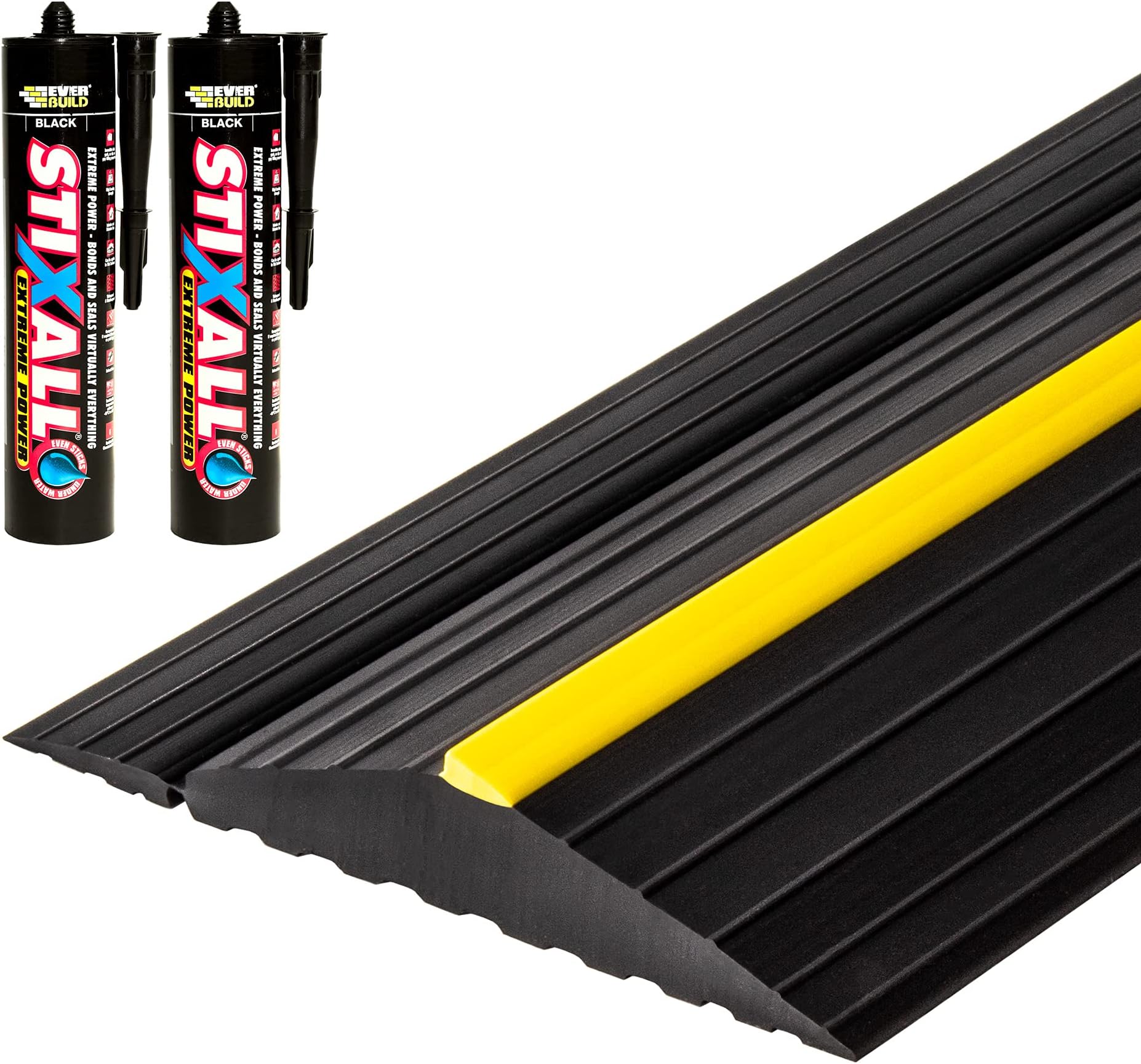 - 16'5"/5.0m Weather Defender® Original | Ultimate Garage Door Threshold Seal Kit with Adhesive & Garage Door Bottom Weather Stripping