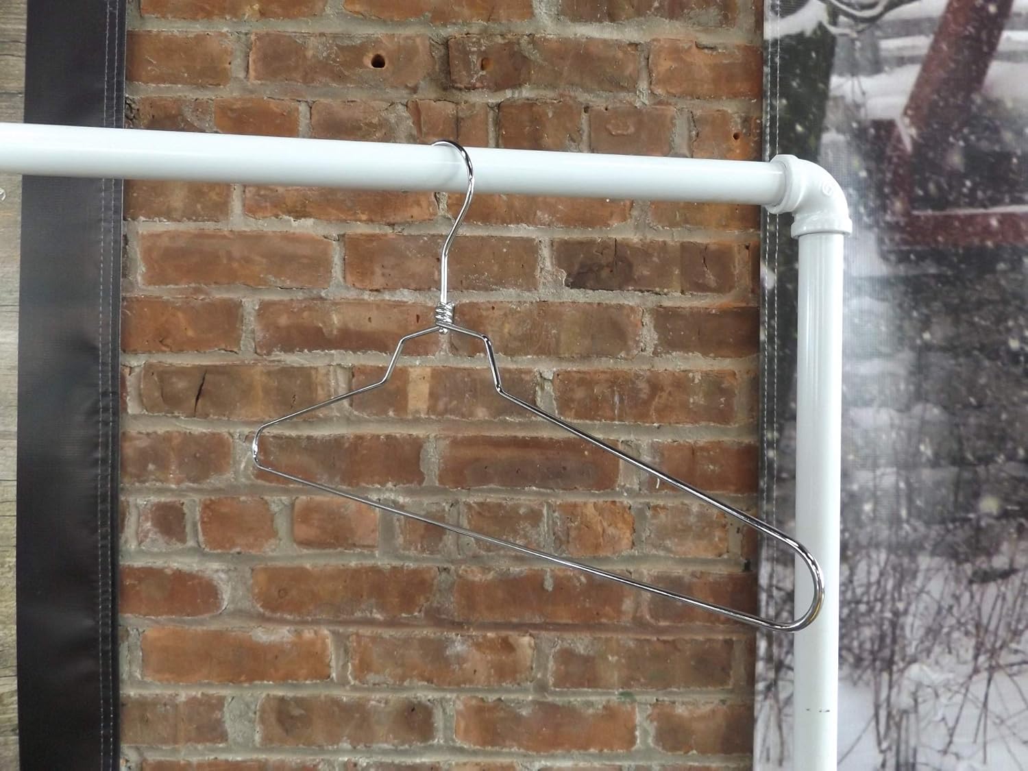 NAHANCO SLD-16HU 16” Heavy Duty Commercial Steel Metal Shirt Hanger, Chrome (Pack of 25)