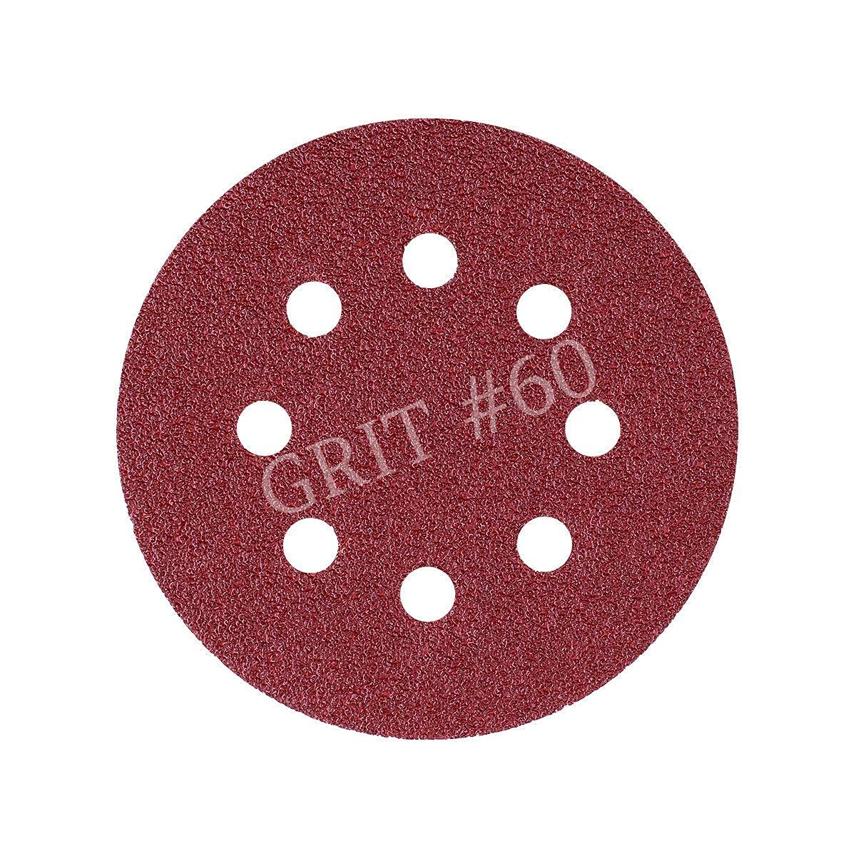 AASONS Sand Paper (5") 125mm Hook and Loop Sanding Discs Sandpaper Disc 8 Holes (10 Wheels 60 Grit) (B09CNRZR5M) Amazon Price History, Amazon Price Tracker