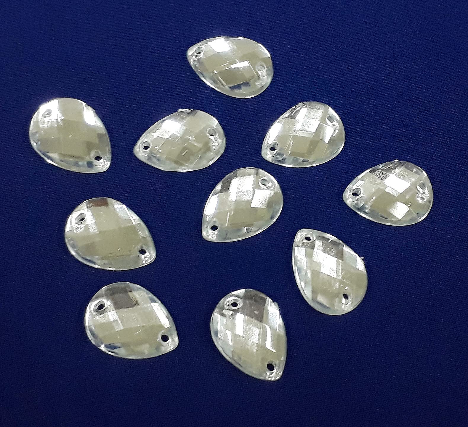 Strass rotondi in vetro per lavori artigianali con artiglio in argento Cucire su strass Cristalli Abiti fai da te Scarpe Borse 10mm 12mm-Viola AB MK-10mm-10 pezzi