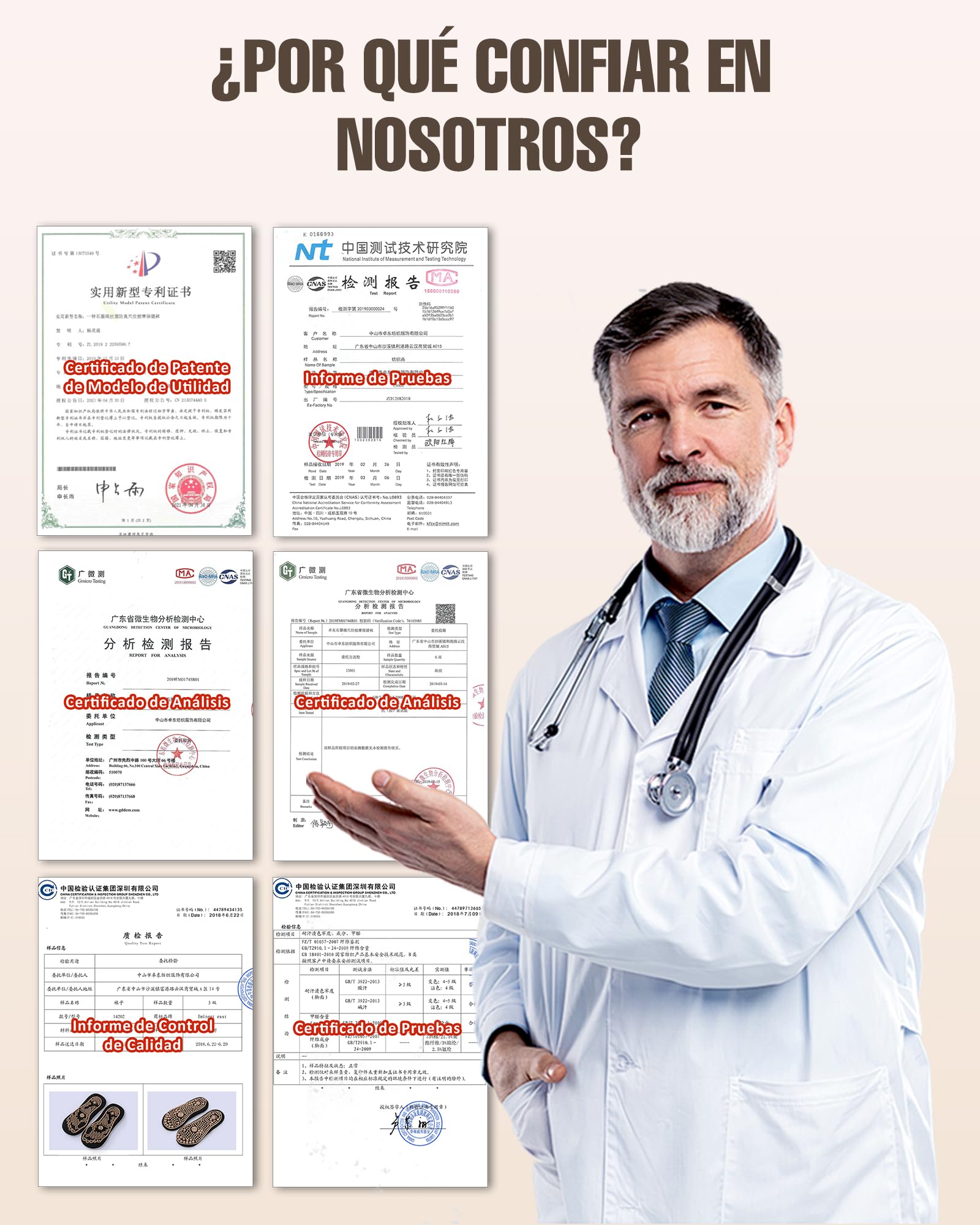 Calcetines de Acupresión y Reflexología para Masaje de Pies – Calcetines de Acupuntura con Puntos de Presión – Regalo para Mujeres, Hombres y Mayores 44-45