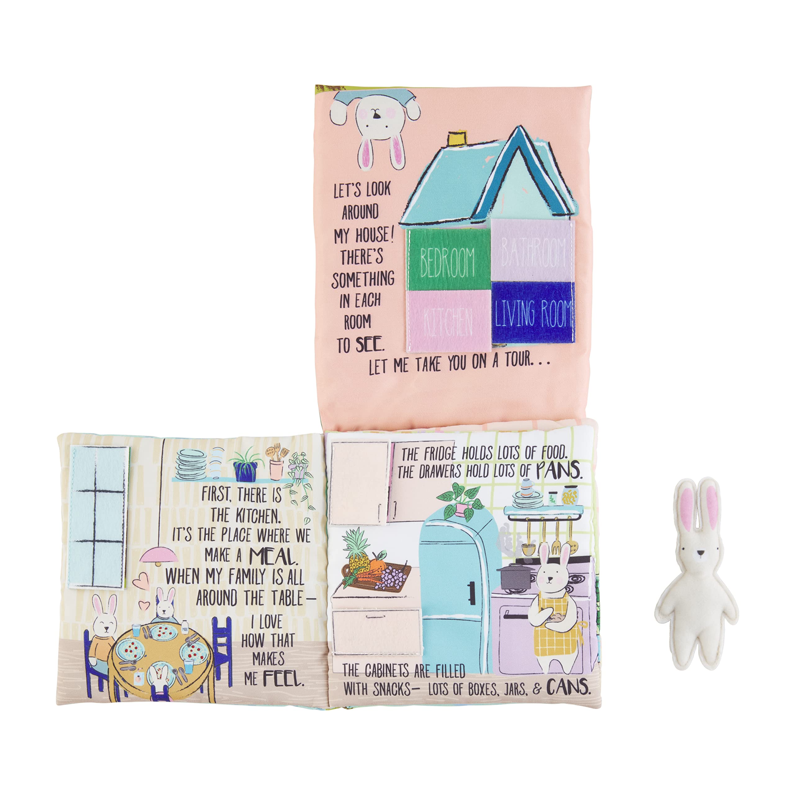 Mud Pie Kids My House Bunny Book