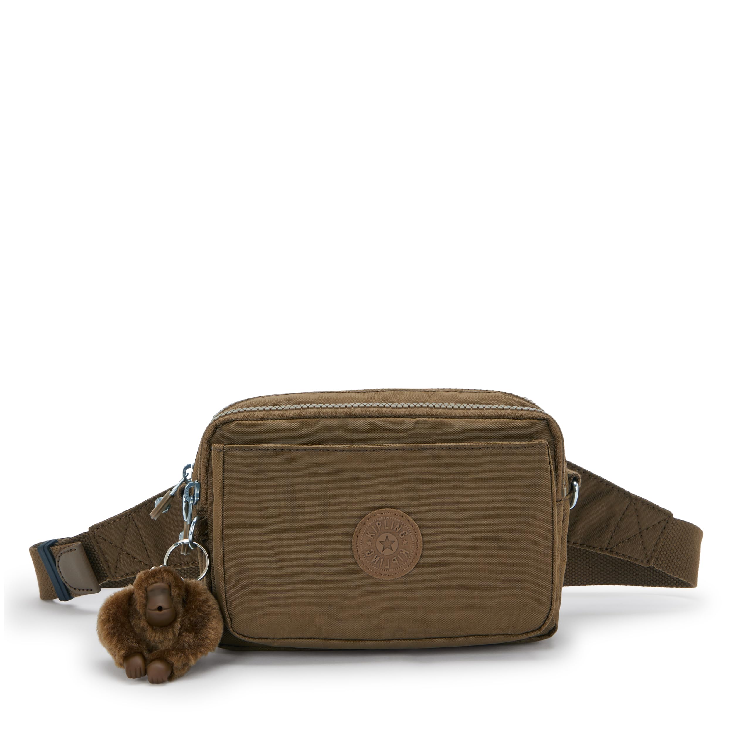 Kipling Crossbody Bag Mini Bumbag ABANU MULTI in SMOOTH KHAKI FW2025 RRP £78