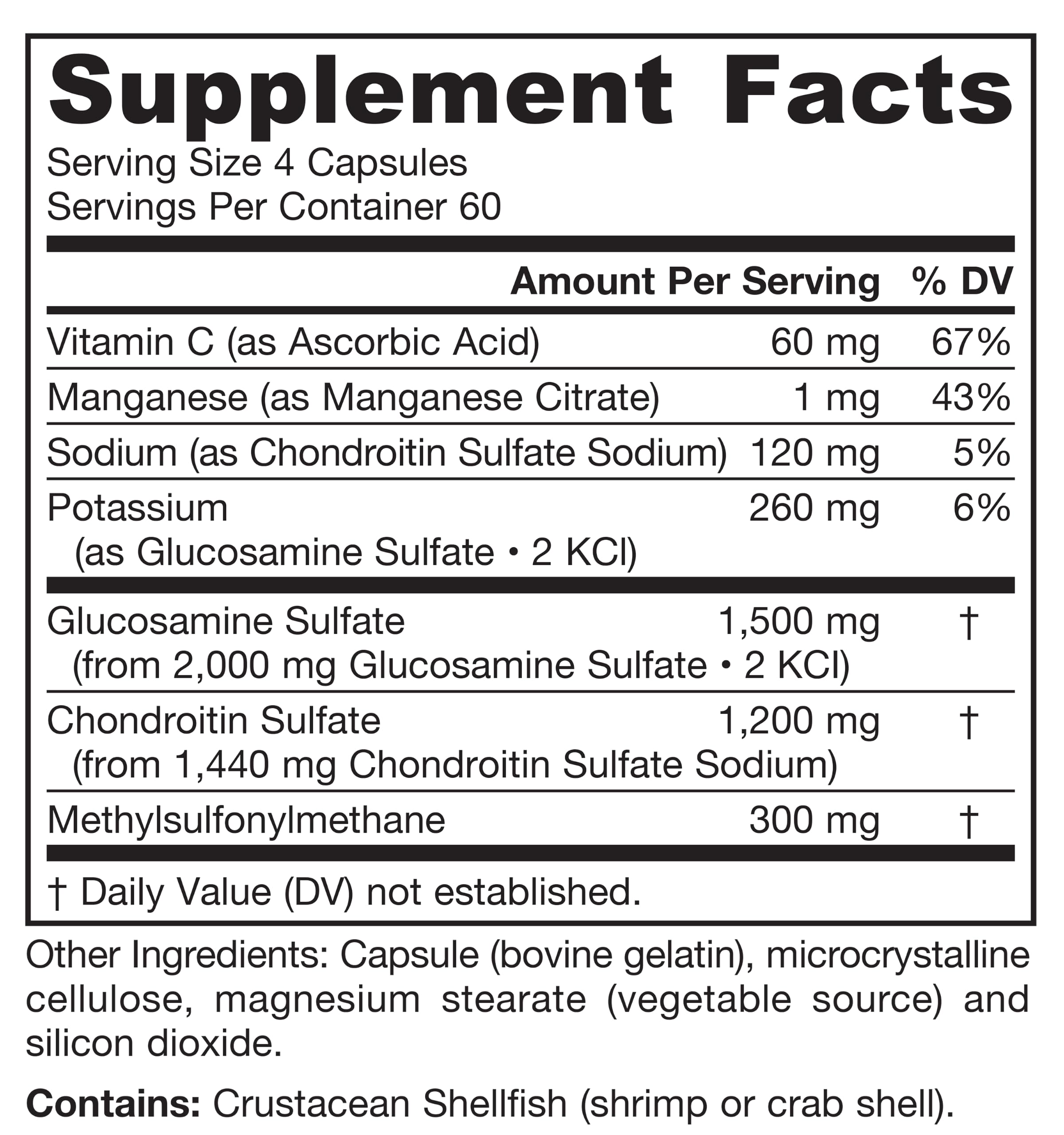 Jarrow Glucosamine, Chondroitin, and MSM, 240 Capsules — Amazon image 8