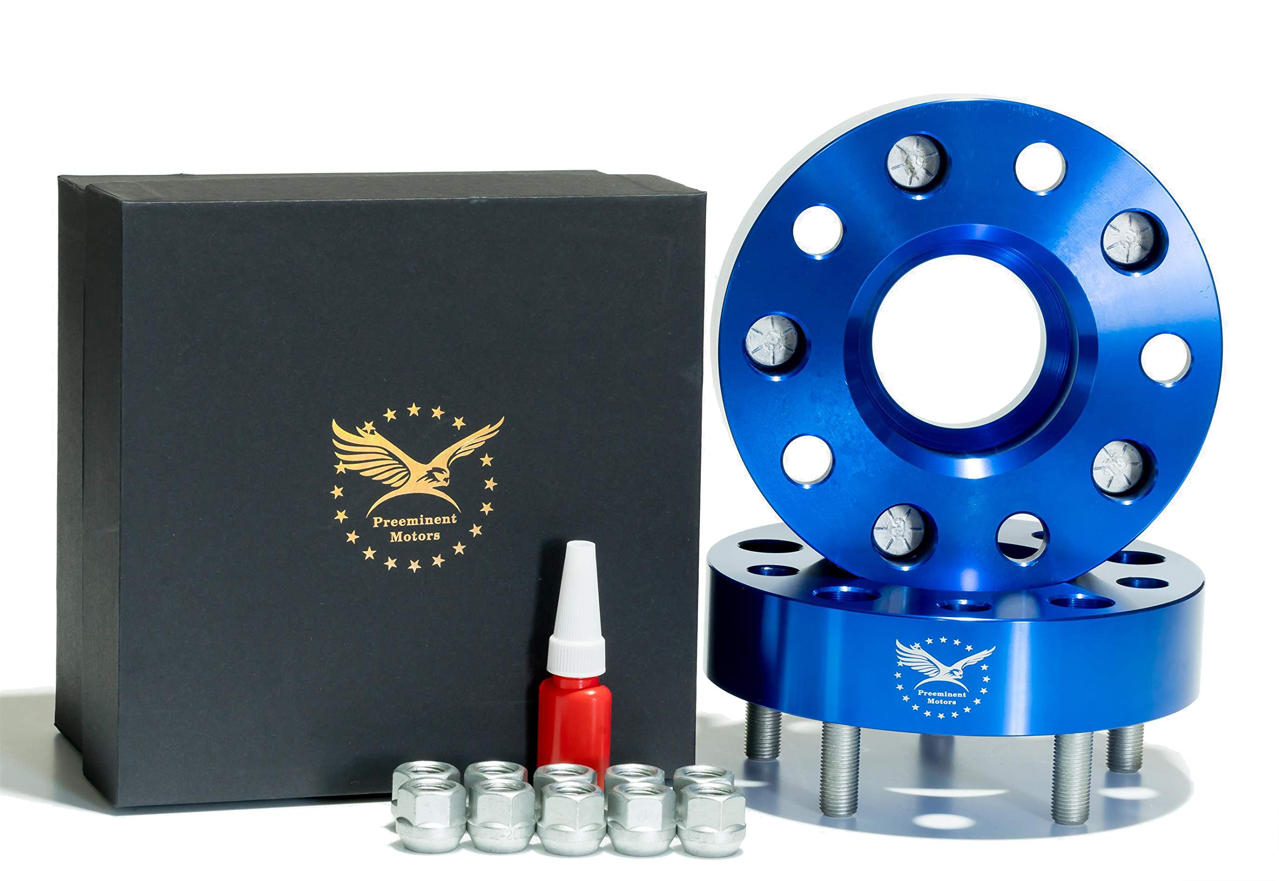 PreeminentMotors 4 Pcs 1.5" 5X5 Hubcentric Wheel Spacers 1/2