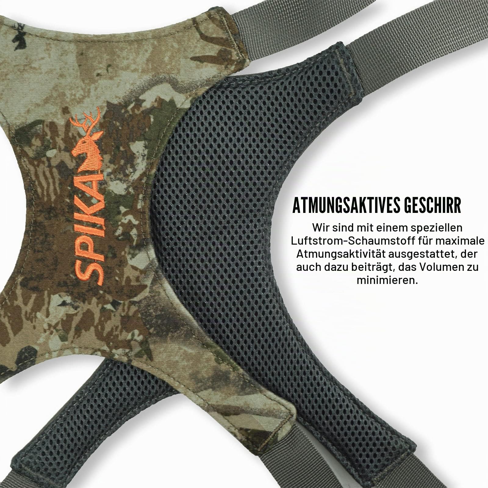 SPIKA Binocular Harness Chest Pack, Bino Case with Rangefinder Waterproof Pouch for Hunting