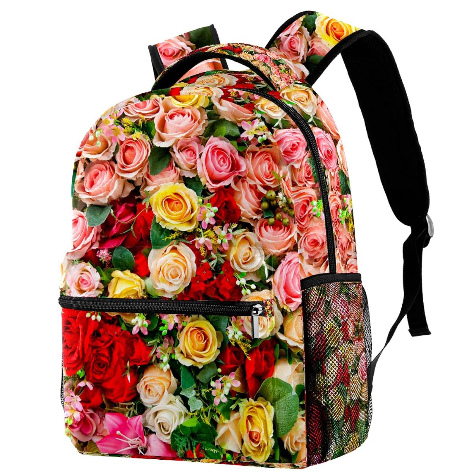 Sac à dos voyage motif singe oiseaux imprimé graphique multicolore 8