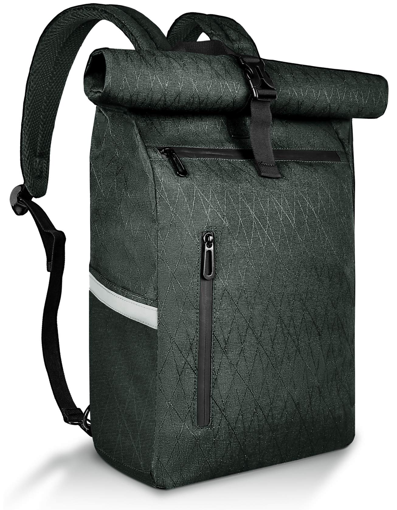 HAVISON Bicycle Pannier Bag 22L Backpack Multi Compartment Waterproof Reflective Black Stripe Sports & Outdoors