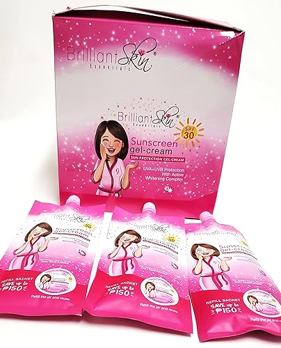 Miniatura 6 de Brilliant Skin - Gel de protección solar SPF 30, tamaño de bolsita, 1.76 oz (paquete de 3)