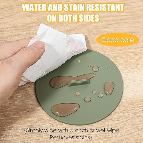 Miniatura 3 de 6 tapas de silicona para tazas, tapas de silicona reutilizables para tazas, para seguridad de 3.94 pulgadas, tazas, té, tazas de café