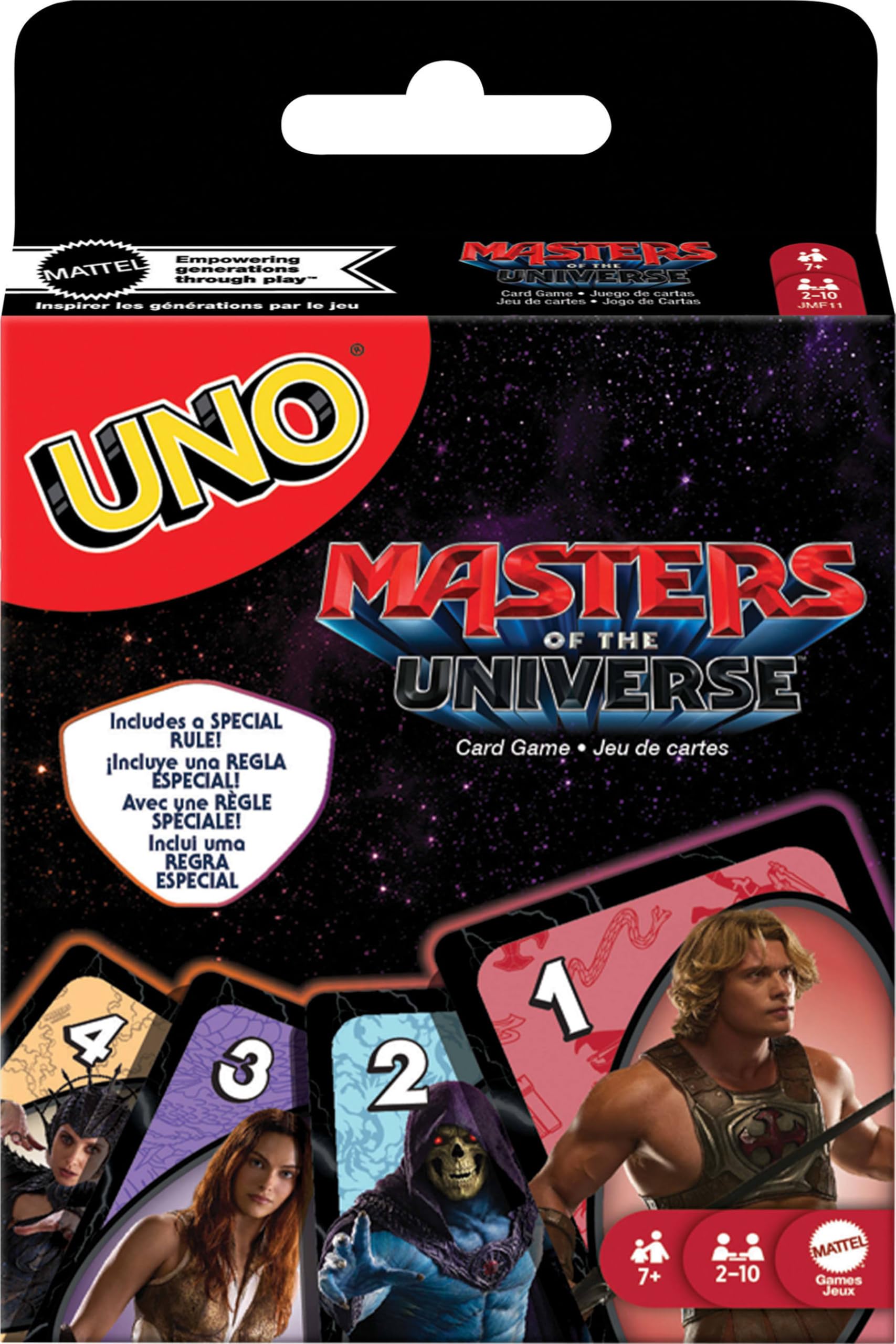 Mattel Games UNO All Wild Kartenspiel mit 112 Karten, Geschenk für Kinder, Spieleabende mit der Familie oder Erwachsenen, für Spieler ab 7 Jahren, HHL35
